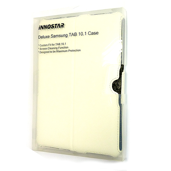 iNNOSTAR SAMSUNG Tab 10.1 P7510 P7500 薄掀蓋式書本保護套(荔枝皮紋-白)4.jpg