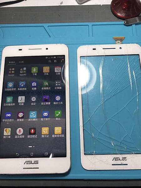 ASUS Fonepad 7觸控面板破裂