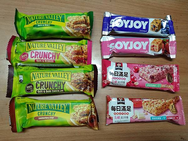 全家容易購買的3款能量棒，快吃看看(桂格每日滿足穀物棒、天然