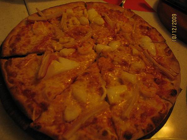 蘭點的海鮮pizza