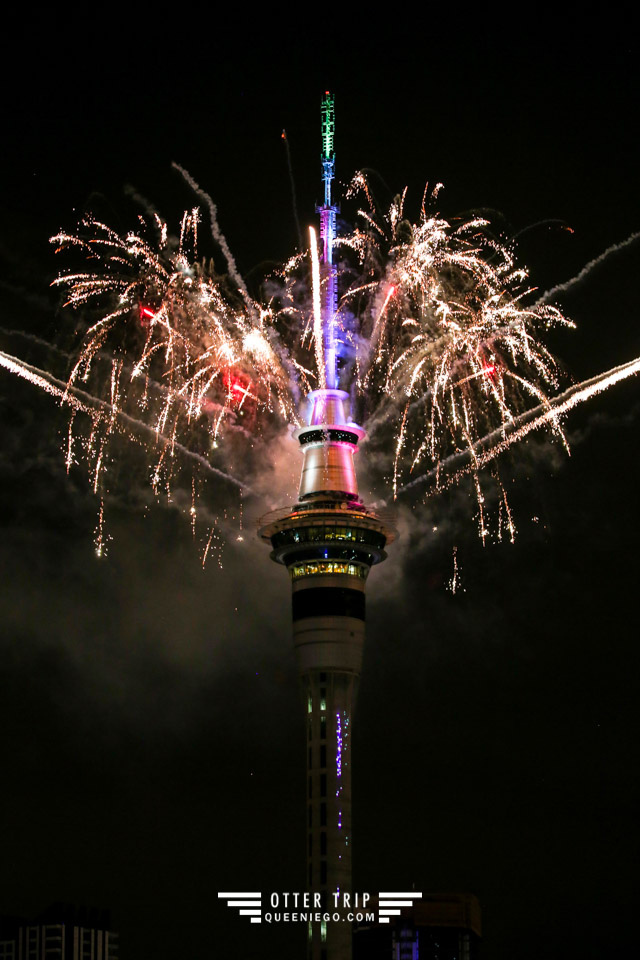 紐西蘭奧克蘭跨年旅遊 全球最早跨年城市 拍攝Sky Tower跨年煙火