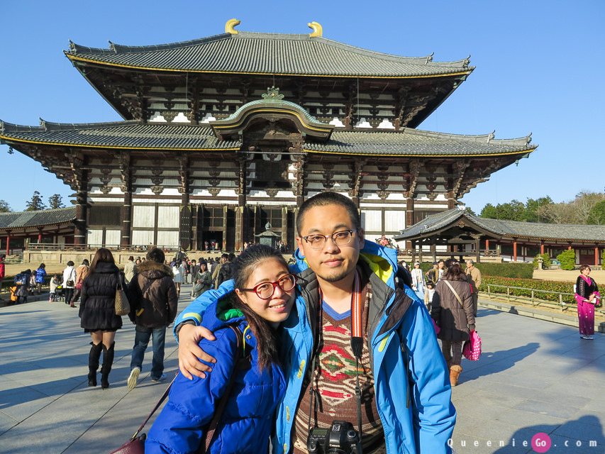 「日本關西奈良」世界遺產東大寺，可以看奈良市景的二月堂
