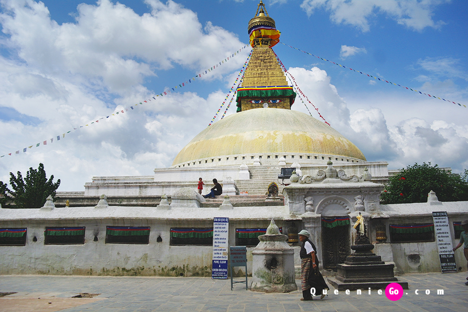 尼泊爾加德滿都景點 世界上最大的佛塔 世界遺產博達拿佛塔Boudhanath Stupa