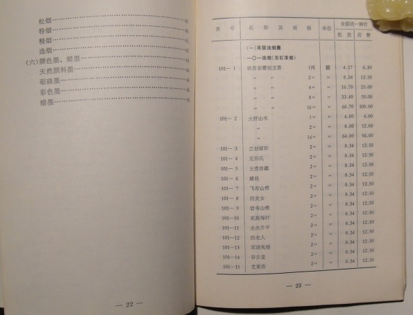 高級古墨 一兩 油煙101 大好山水 上海墨