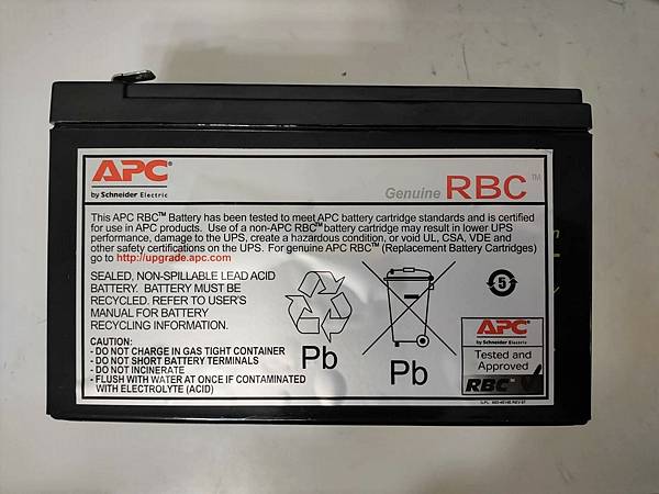 【APC】BE550G-TW 電池壞掉更換