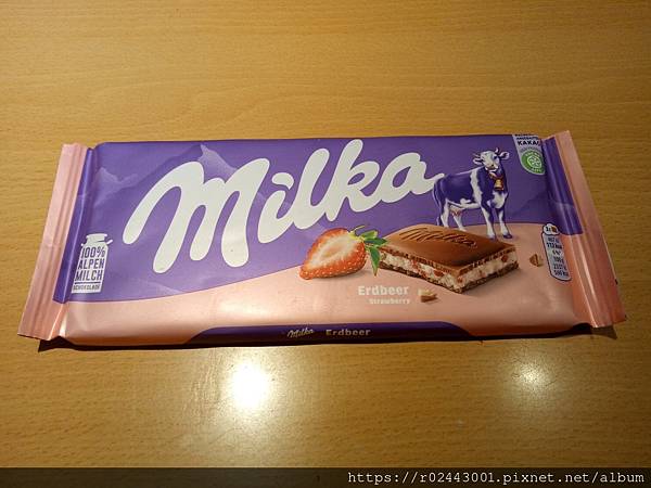 [食記]milka草莓夾心牛奶巧克力