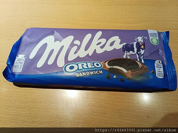 [食記]milka的OREO三明治餅乾牛奶巧克力