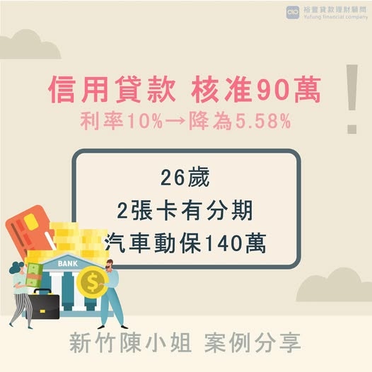 🌈信貸轉貸降息核准分享🌈 原利率10%→降為5.58%