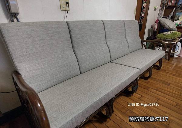 台北市客戶曲小姐藤椅更換新椅墊