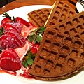 草莓奶油鬆餅超好吃!!!!!!!!!!