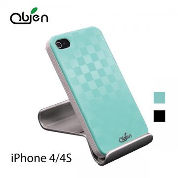 OBIEN iPhone4/4S 棋盤圖樣背蓋保護殼組