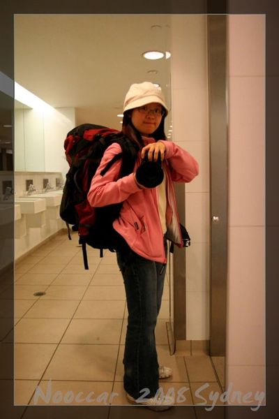 My new hiking backpack and I..^^..