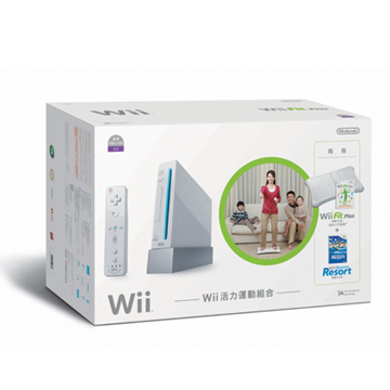 WII活力運動組合：Wii 主機(白色)同捆版+Wii Fit Plus組合套裝-8490