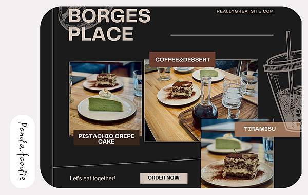 波赫士領地精品咖啡館|大推外帶提拉米蘇，店內必吃千層蛋糕、咖