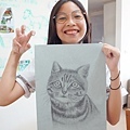 貓咪鉛 筆素描