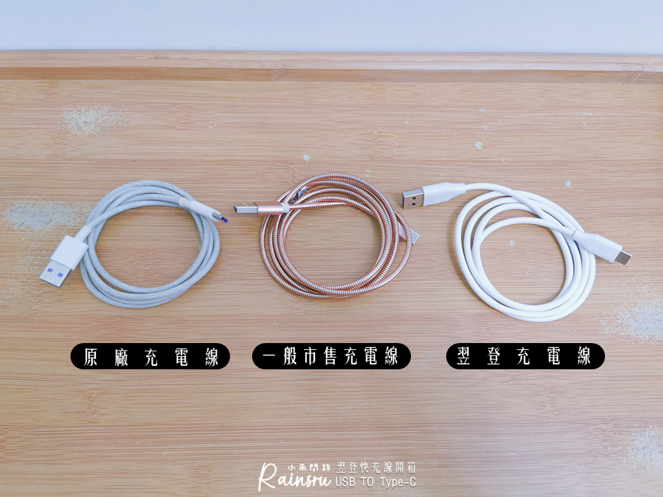 翌登Type-C快充線開箱｜高純度銅芯線體、充電穩定快速安全、耐折抗拉扯_小雨問路 (3).PNG
