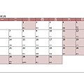 2025年空白行事曆圖檔(按月A4大小-週一起始版-莫蘭迪粉)_by小雨問路 (1月).jpg