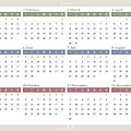 2026全年行事曆,年曆 A4圖檔 (115年)（英文行事曆,只標示週休二日,週一開始第一天)_小雨問路.jpg