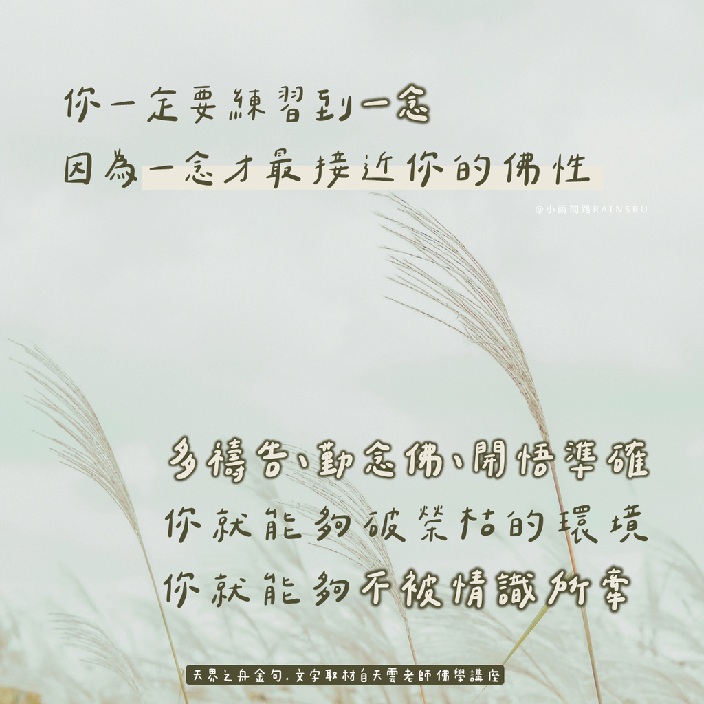 一念才最接近你的佛性｜生活技巧｜天界之舟金句(39)天雲老師正能量語錄.png