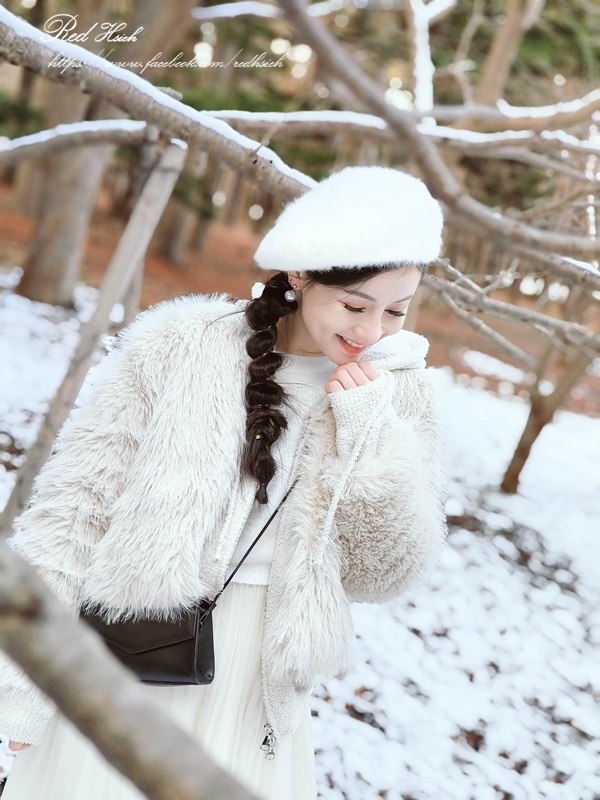 ★穿搭。旅行也必須美美的~超好搭的極軟簡約抓皺短靴@北海道♥