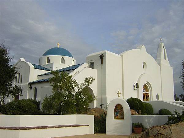 greek church at santa barbara w/ peggy and may