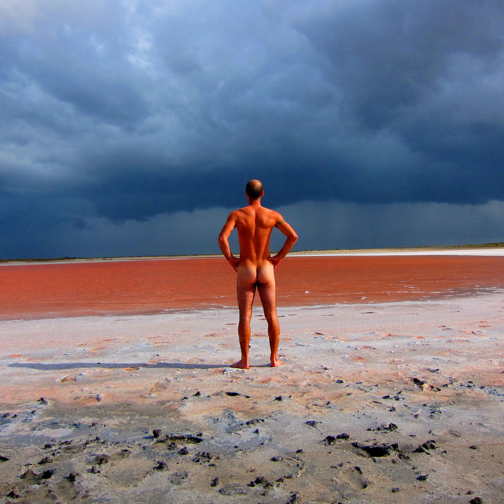 Pink lake SA Australia