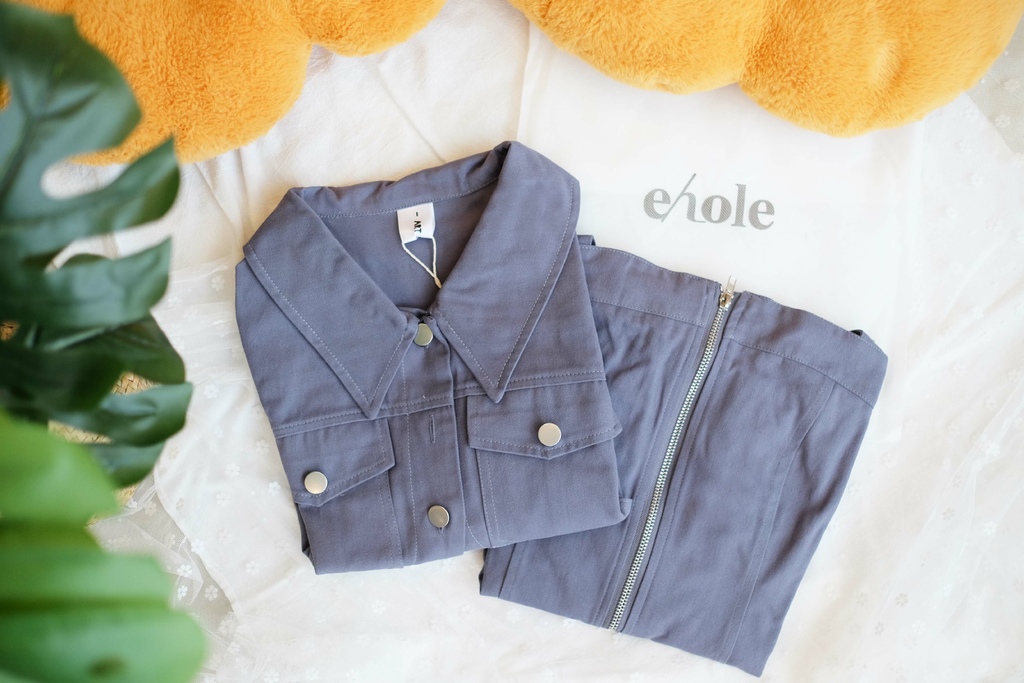 ehole質感穿搭｜夏日時髦女孩。率性甜美的灰藍色系♥