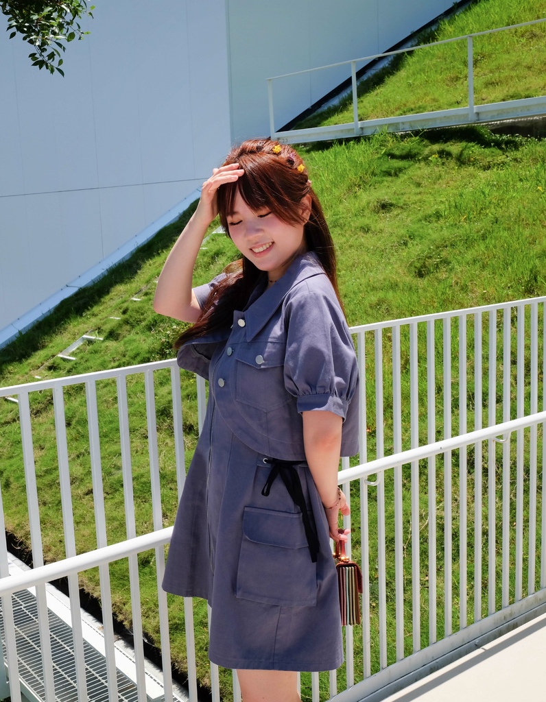 ehole質感穿搭｜夏日時髦女孩。率性甜美的灰藍色系♥