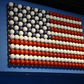籃球拼成的美國國旗