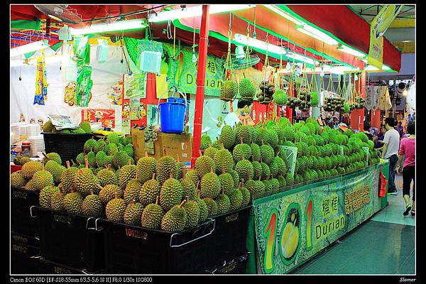 牛車水大樓理的榴槤專賣店!!