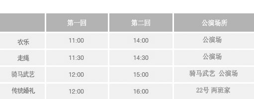 民俗村公演