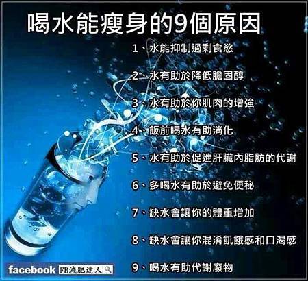 喝水能瘦身的9個原因