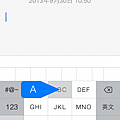 iOS7 拼音輸入法十字輸入滑動