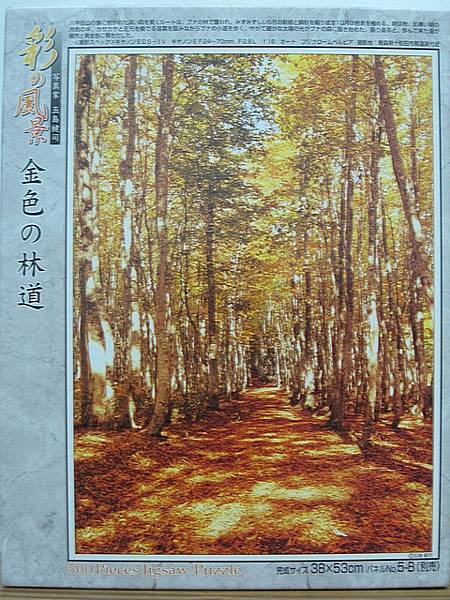 金色の林道