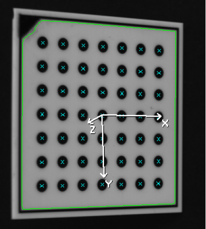 calibration plates with rectangularly arranged marks