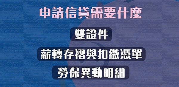 信用貸款申請流程