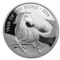 2014 United Kingdom 1 oz Silver Lunar Year of the Horse BU