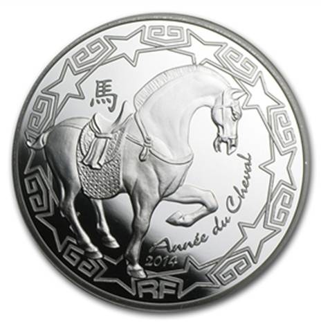 2014 10 Euro Silver Proof Year of the Horse - Lunar Series