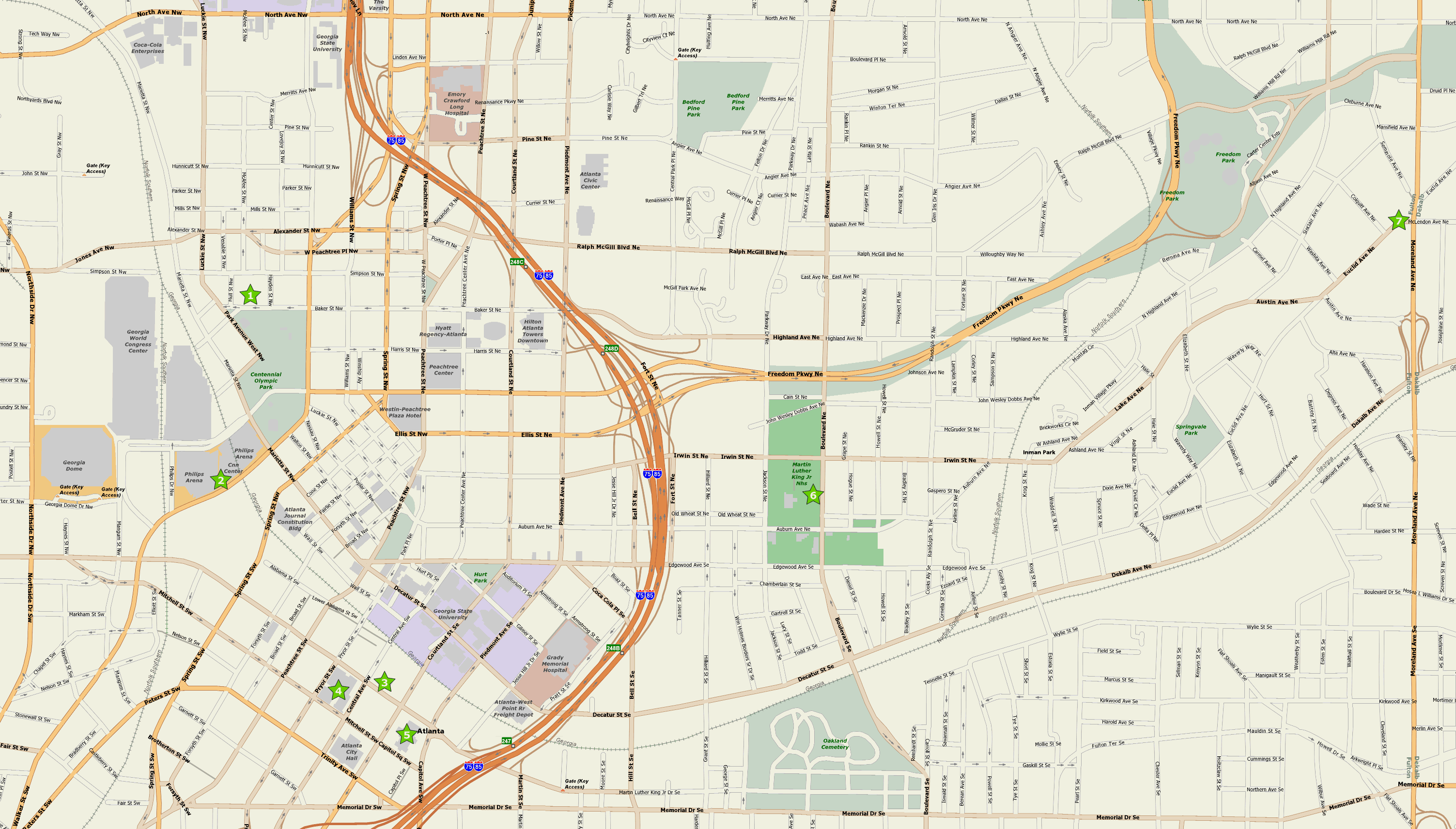 Atlanta map