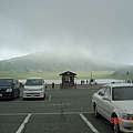 雲霧中的阿蘇山