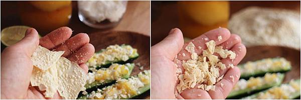 小黃瓜棒～醃漬萊姆與帕帕當薄餅