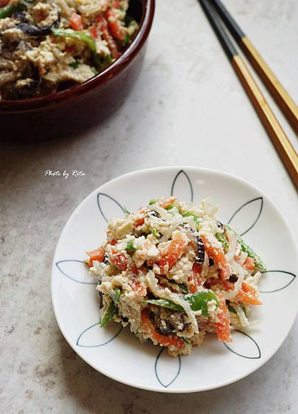 豆腐拌菜