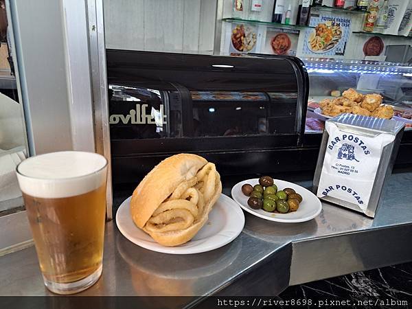ESP_西班牙馬德里〝小酒館Bar Postas｜炸魷魚圈、
