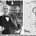 愛迪生(Thomas Alva Edison) 與他的美國燈泡專利