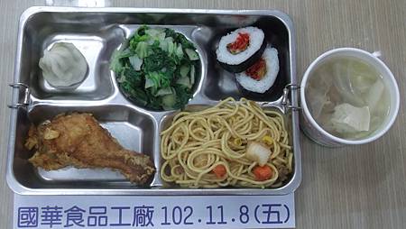 國華102.1.8(五)午餐照片