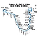 台中市公車73路行駛動線圖