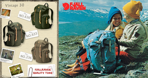 2. Fjallraven Vintage 30 G1000復古雙肩背包 500