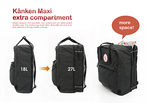 kanken big vs maxi