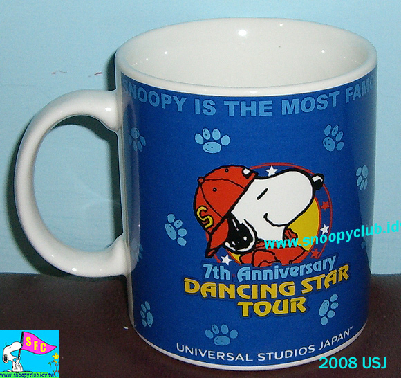 USJ Snoopy 七週年紀念馬克杯背面