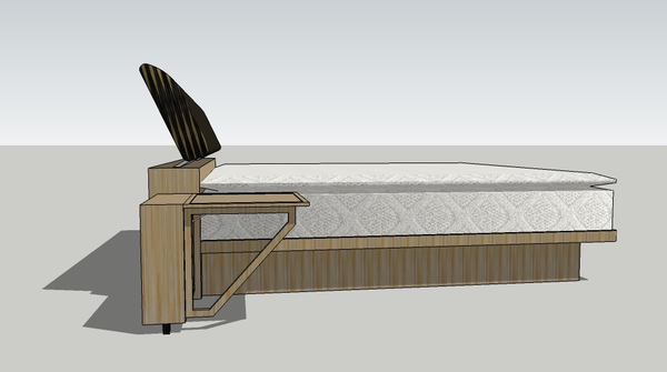 伸縮床頭4.新悅3d家具訂製達人,台北家具工廠案例